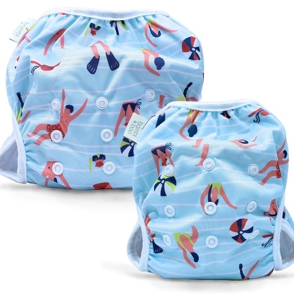 Bambi & Boo-Reusable baby Swim Diapers, 1 Pack (S & L), 10-40 lbs. open bag. New - Picture 1 of 10